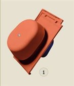 TONDACH Komplet pro odvětrání kanalizace Renoton 11 (Hranice 11) engoba grafen